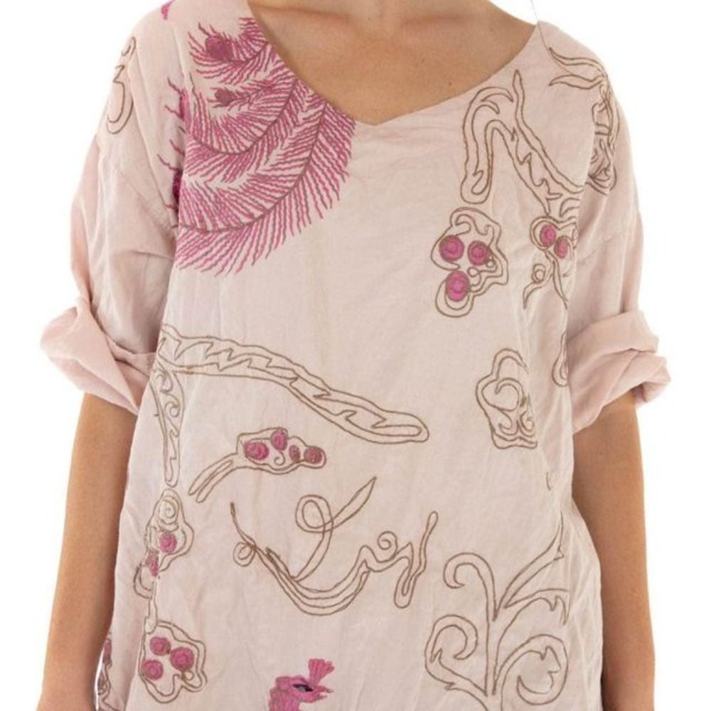 MAGNOLIA PEARLMagnolia Pearl Satin Dragon Parnassus Tunic